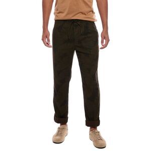 Slowear Mens  Flat Front Linen-Blend Pant, Navy